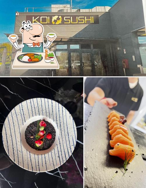 Koi Sushi Asia Restaunt si caratterizza per la cibo e esterno