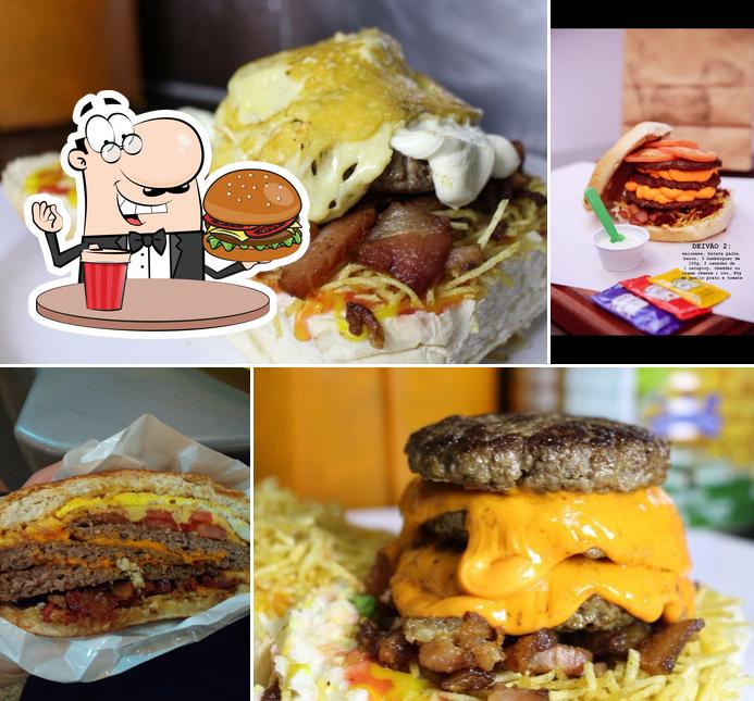 Peça um hambúrguer no Deivão Burgers