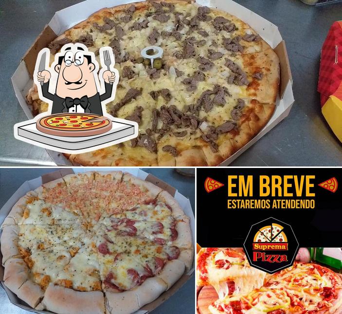 Peça diferentes estilos de pizza