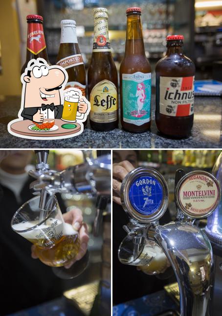 Genießt ein Glas helles oder dunkles Bier