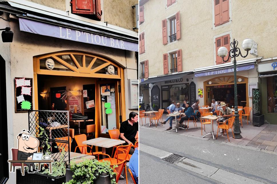 L'intérieur de Le P'Tiou Bar