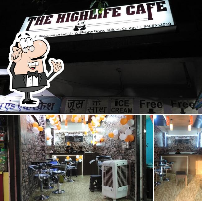 The interior of The Highlife Cafe