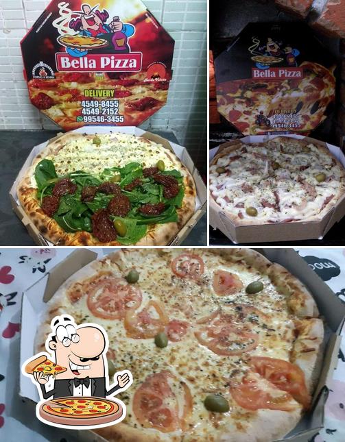 Experimente pizza no Bella Pizza