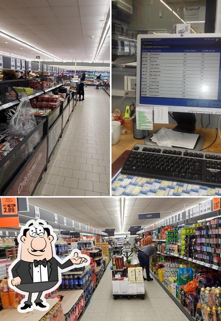 The interior of Lidl