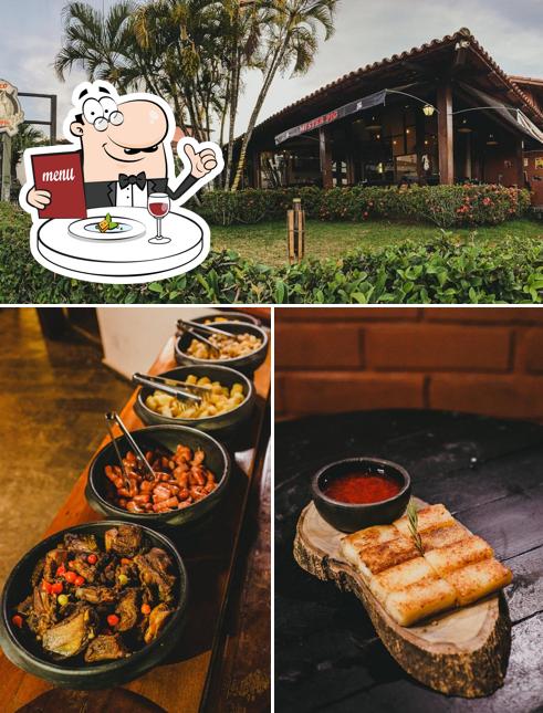 Confira a imagem apresentando comida e exterior no Boteco Mister Pig
