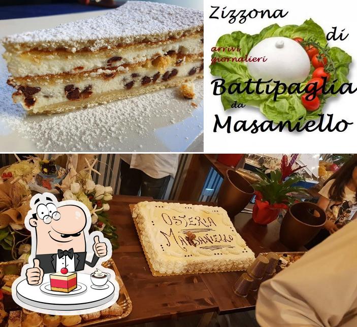 Osteria Masaniello offre un'ampia selezione di dolci