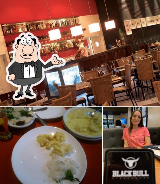 Entre diferentes coisas, interior e comida podem ser encontrados no Pavan Fast Grill