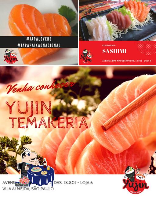 Sashimi em Yujin Temakeria