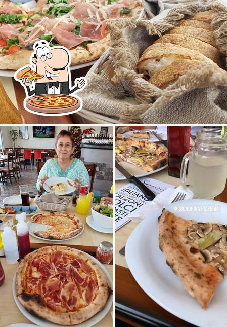 Order pizza at Signorina Boca