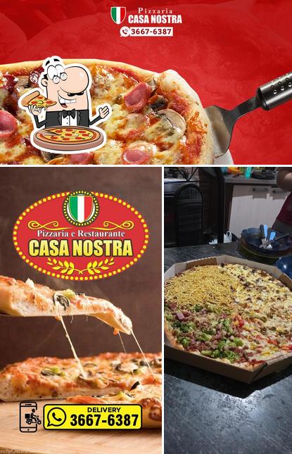 Order pizza at Pizzaria Casa Nostra