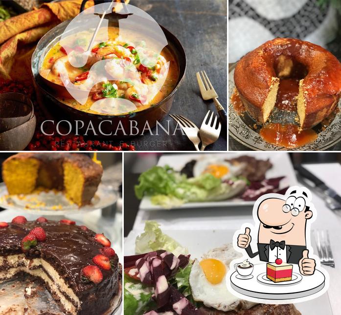 Copacabana Restaurant Burger propose un nombre de desserts
