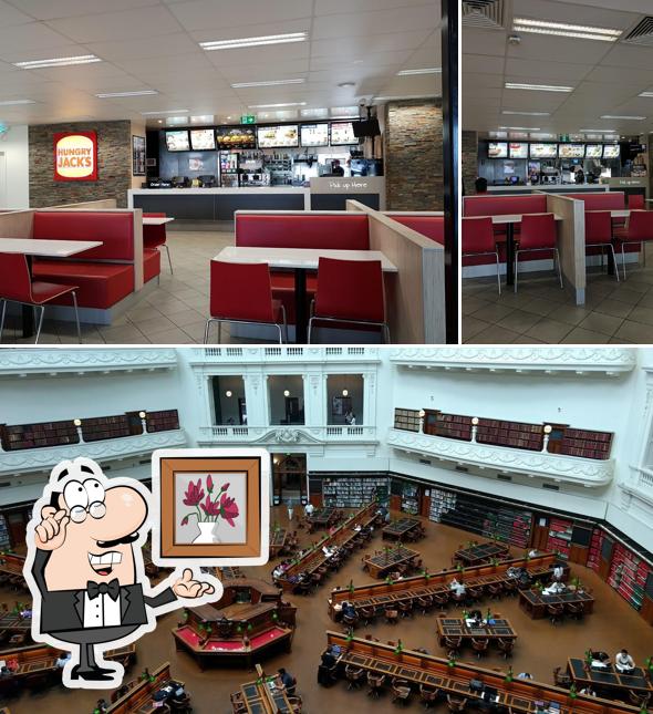 The interior of Hungry Jack's Burgers Longwarry East