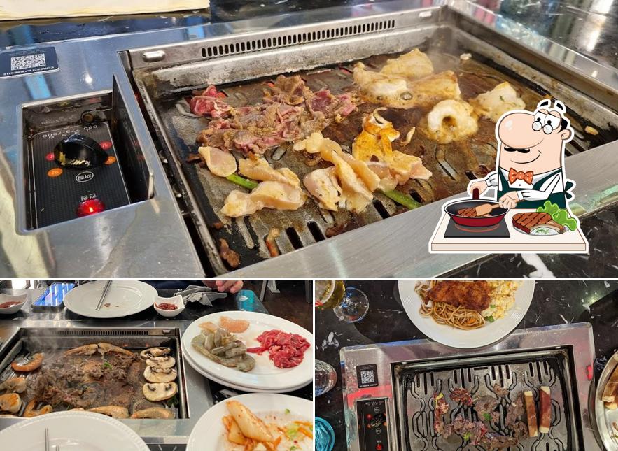 Prenez des plats à base de viande à Coréen Barbecue