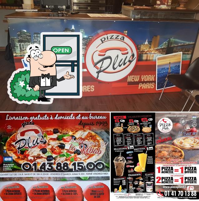 L'extérieur de Pizza Plus