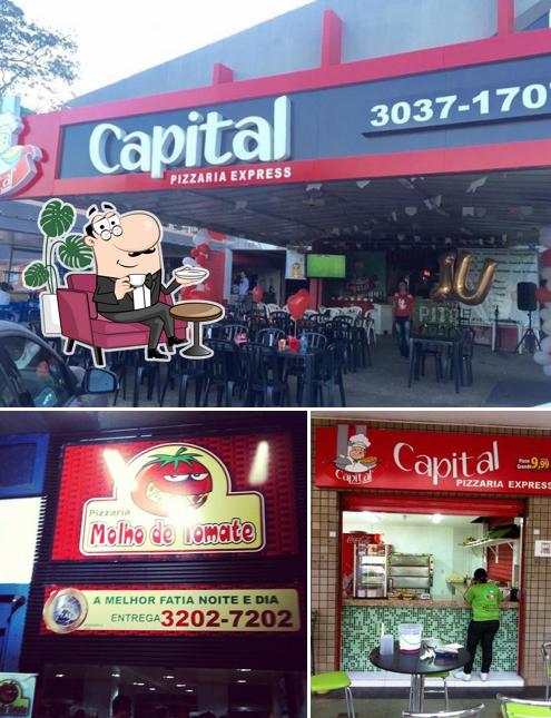 O interior do Capital Pizzaria