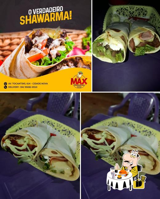 Platos en Max Shawarma Food