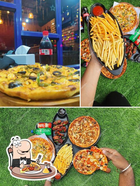 Try out pizza at Pizza Destination