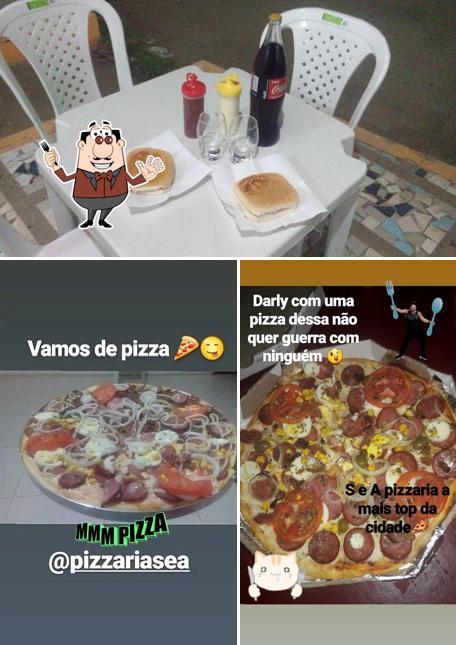 Platos en Pizzaria SeA