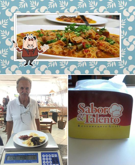 Confira a foto apresentando comida e interior no Sabor e Talento