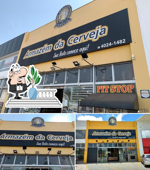 O exterior do Armazém da Cerveja - Itu