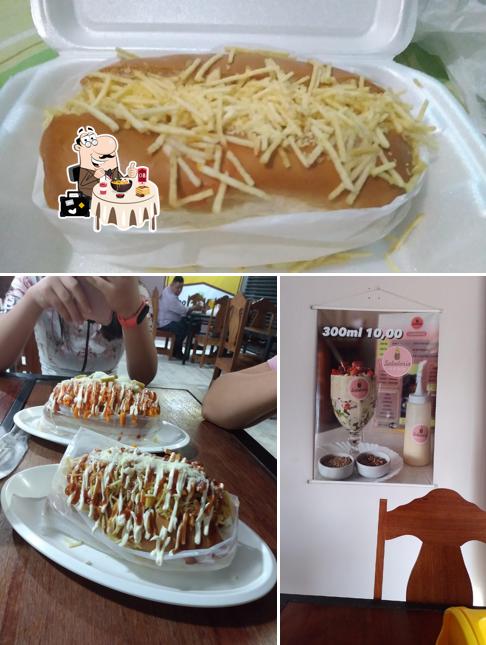 Comida em Dogão mania e sorveteria