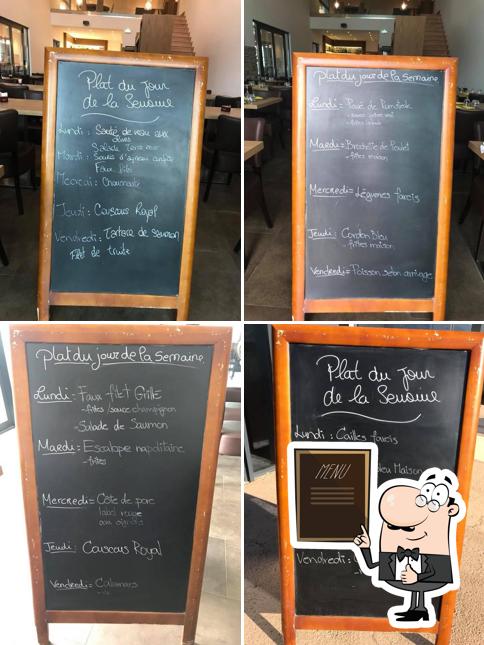 Découvrez le menu du jour sur le tableau