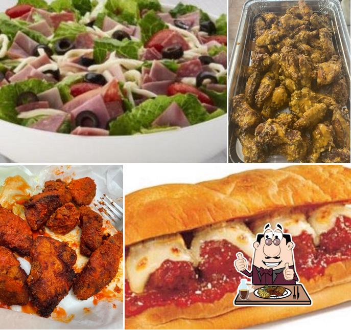 Bella Italian Eatery Pizza & Deli serves meat dishes