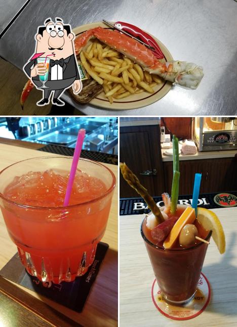 The restaurant's drink and seafood