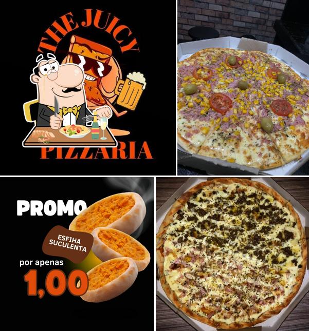 Comida em The juicy pizzaria