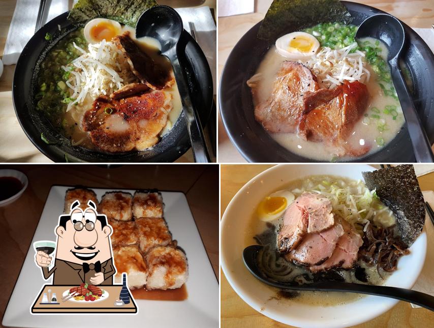 Les repas à base de viande sont disponibles à Kamamarui Ramen & Don