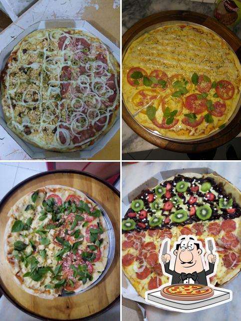 Peça diferentes tipos de pizza