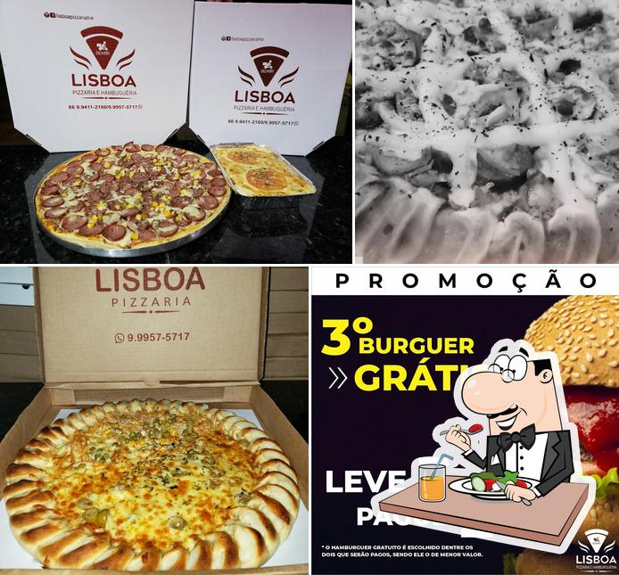 Platos en Lisboa pizzaria e Hambúrgueria