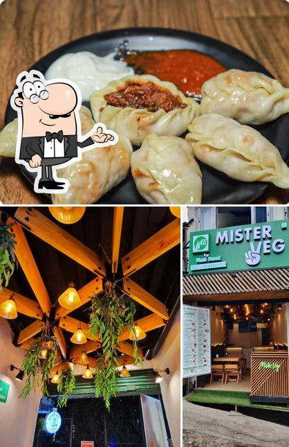 The image of interior and food at MisterVeg Mussoorie