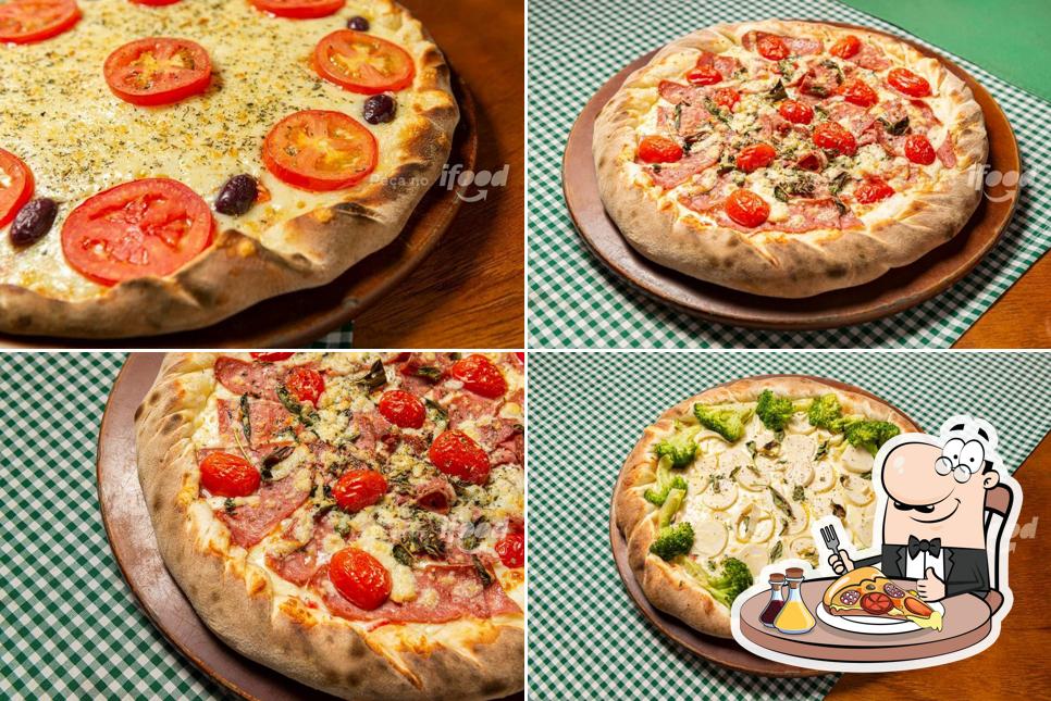 Consiga diferentes variedades de pizza