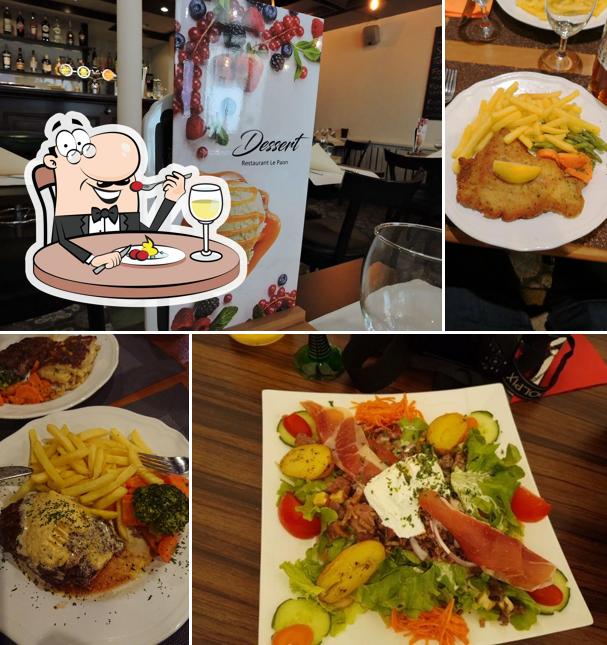 Essen im Restaurant Fribourg - Café du Paon