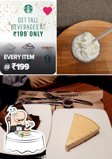 Starbucks offers a variety of desserts