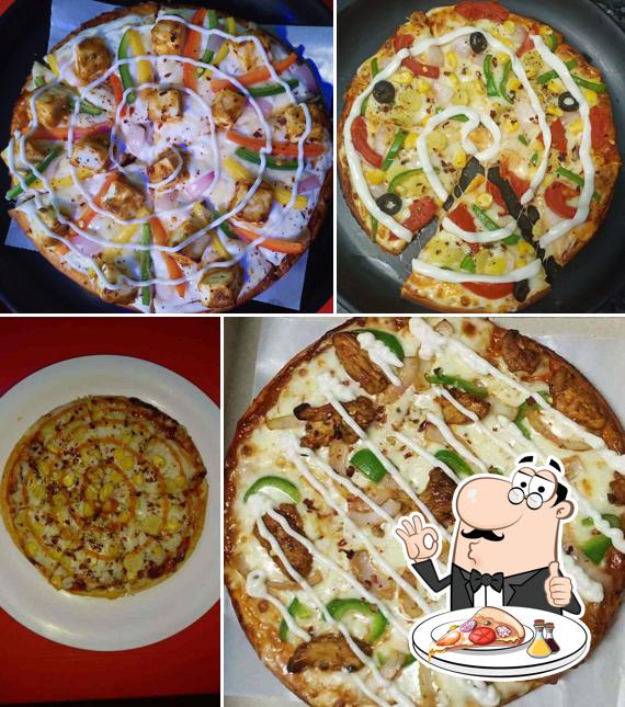 Try out pizza at Crazy Bites