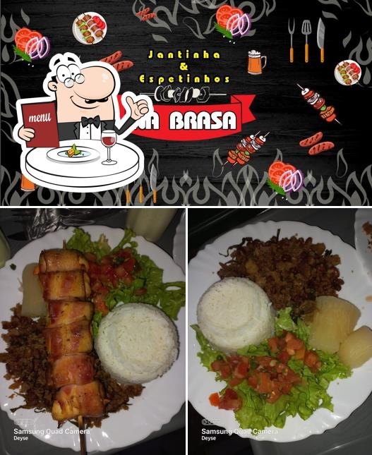 Comida em Jantinha e espetinhos NA BRASA