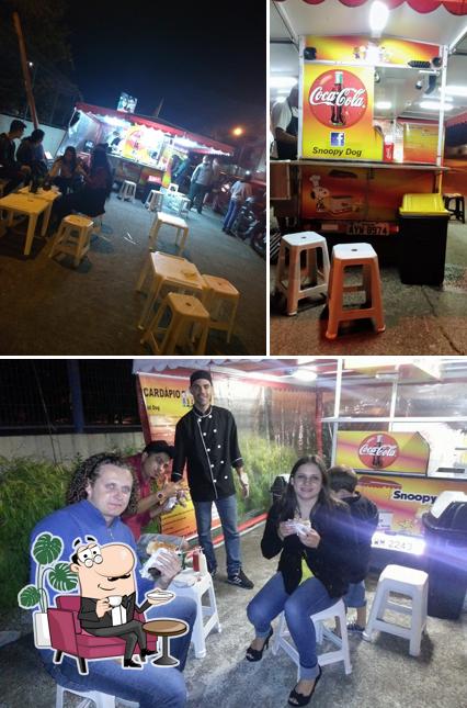 O interior do Snoopy Dog Bacacheri