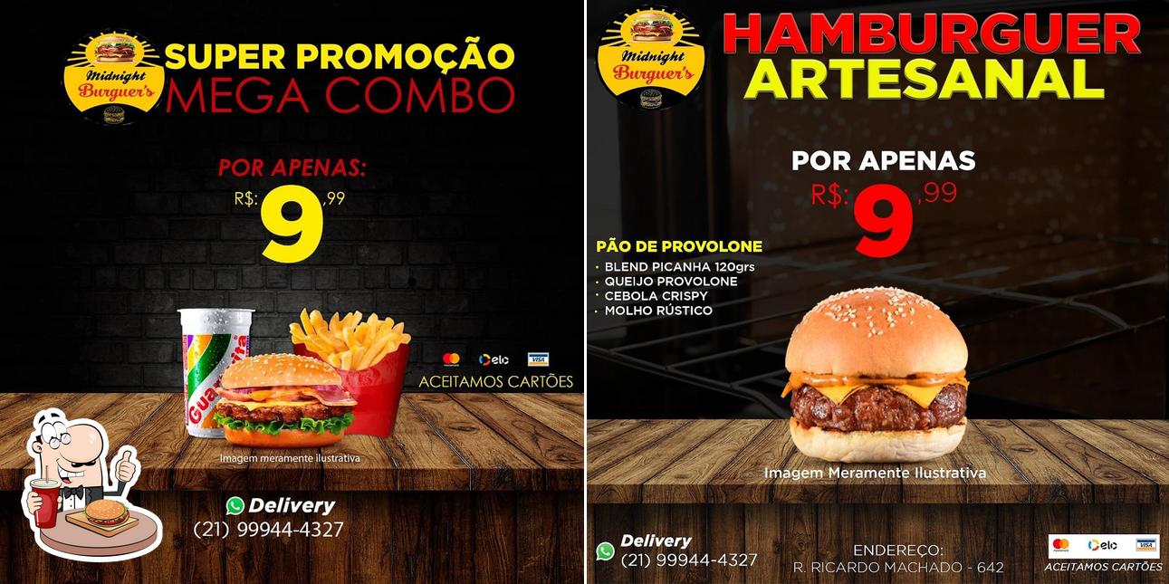 Consiga um hambúrguer no Midnight Burger