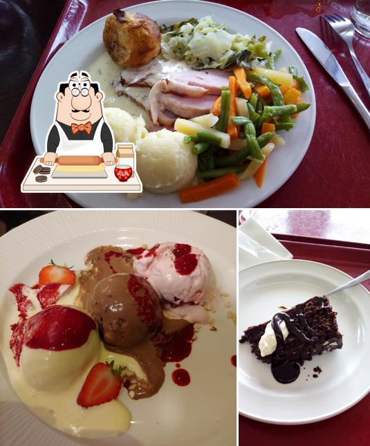 The Brasserie offers a selection of sweet dishes