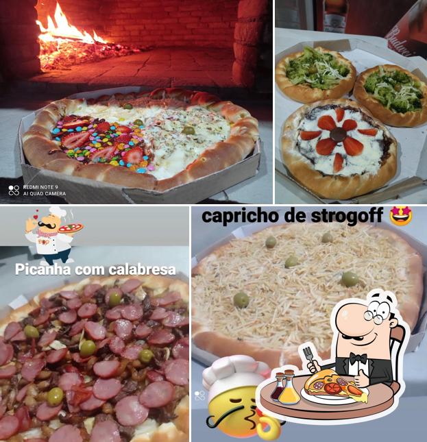 Peça diversos variedades de pizza