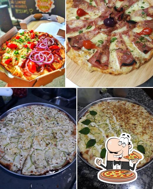 Consiga diferentes variedades de pizza