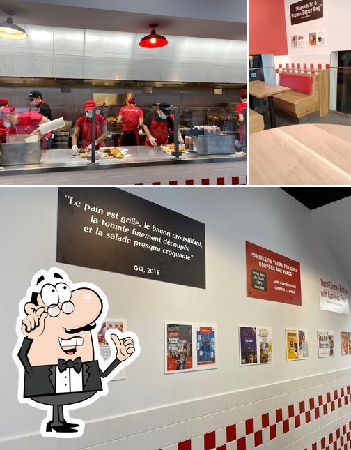 L'intérieur de Five Guys Strasbourg