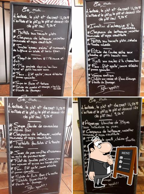 Découvrez le menu du jour sur le tableau