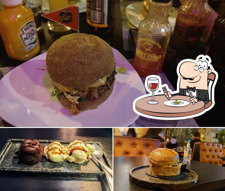 Comida em Big Jeffs Burger