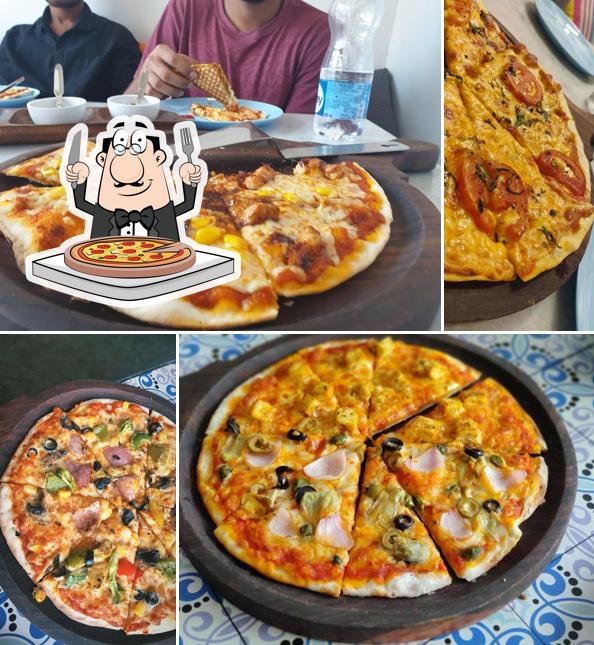 Order pizza at Cafe Nook Cloud Kitchen