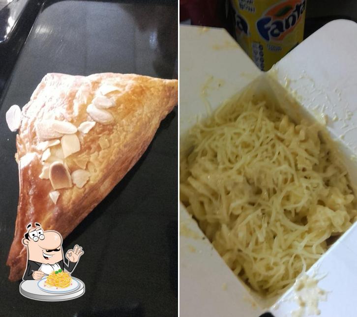 Spaghetti à la carbonara à Fournil Des Saveurs