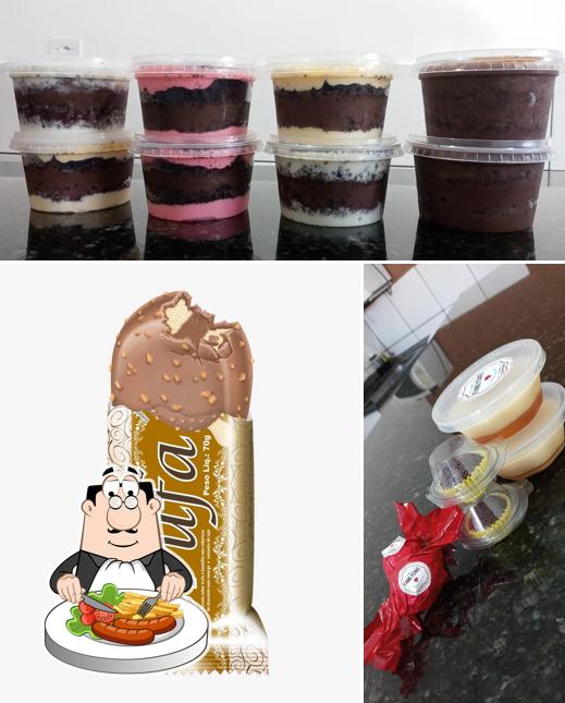 Comida em Gamél sorveteria e cafeteria