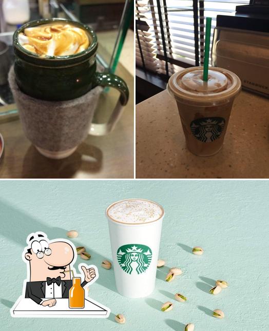 Enjoy a drink at Starbucks